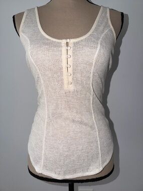 Free People Knit Henley Tank